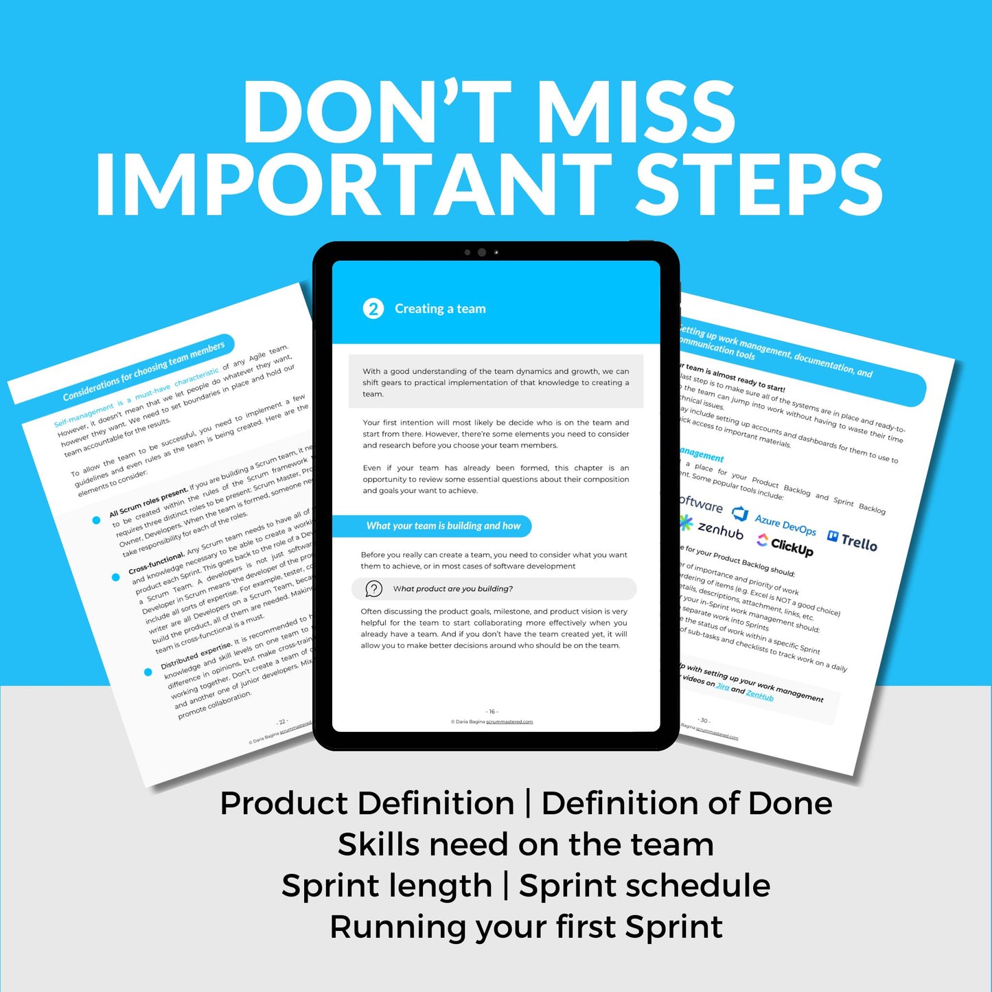 Start a new Scrum Team Step-by-step