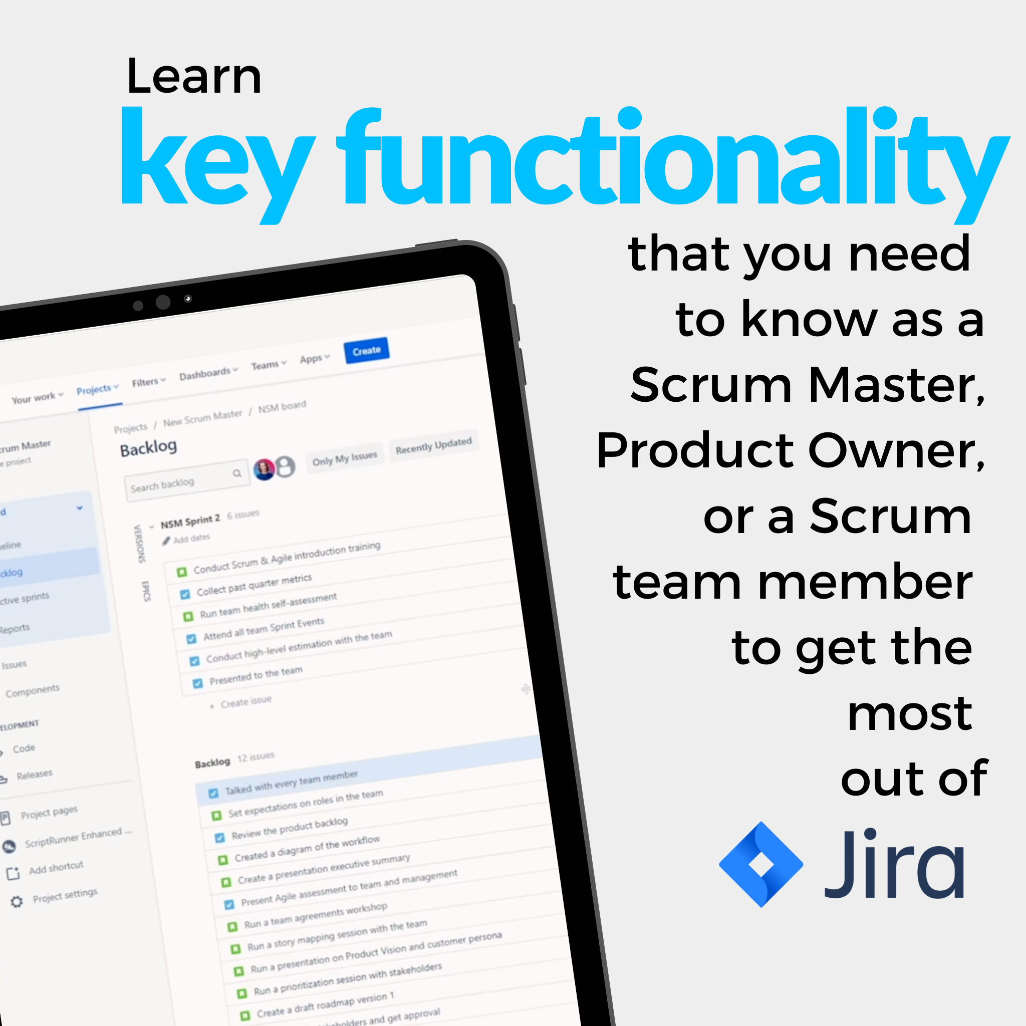 Jira for Scrum Masters and Agile Teams ScrumMastered