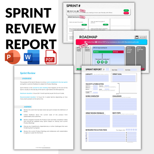 Sprint Report + Sprint Review Presentation