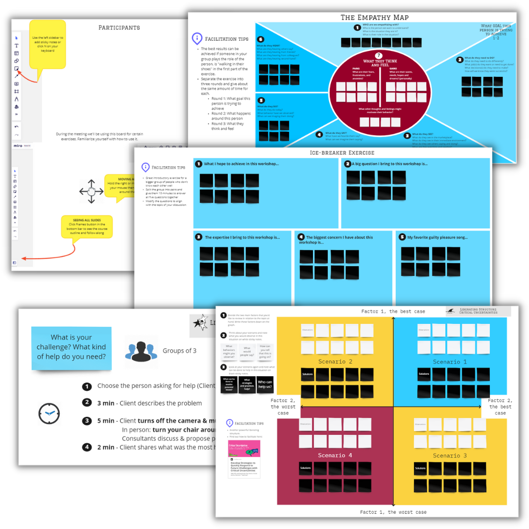 Brainstorming Miro Templates for Scrum Masters